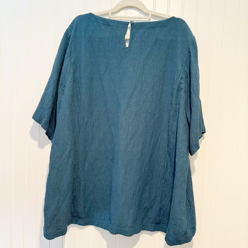 Soft Surroundings Blue Tunic Top Plus Size 3X - Picture 5 of 5